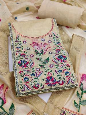 semi-stitched dress material 4
