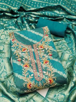 semi-stitched dress material 1