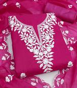 embroidered cotton unstitched dress material