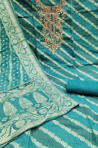 semi-stitched dress material