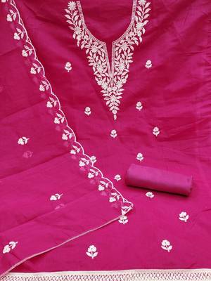 embroidered cotton unstitched dress material 3