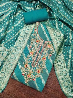 semi-stitched dress material 4