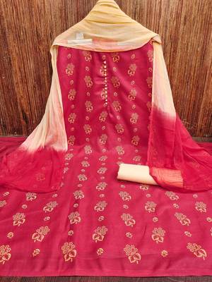 printed unstitched dress material 1
