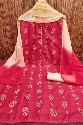 printed unstitched dress material