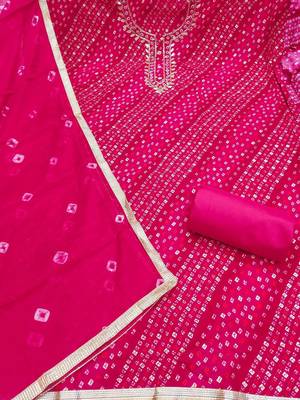 printed cotton semi-stitched dress material 2