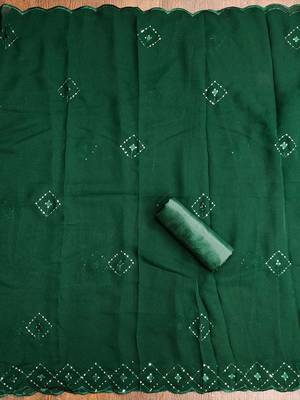 geometric embroidered sequinned unstitched dress material 4