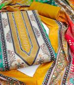 printed unstitched dress material