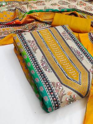 printed unstitched dress material 2