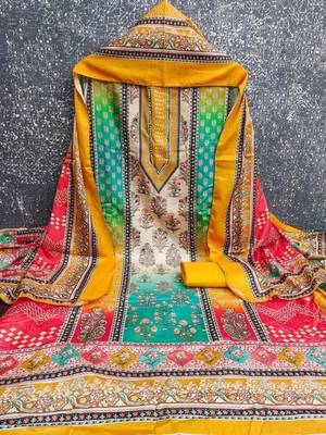 printed unstitched dress material 3