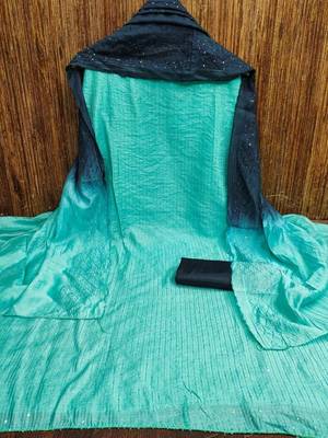 embellished unstitched dress material 2