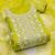 floral embroidered organza unstitched dress material