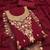 ethnic motifs embroidered zari silk georgette unstitched dress material