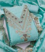 embroidered unstitched dress material