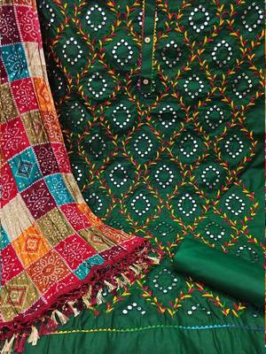embroidered cotton unstitched dress material 2