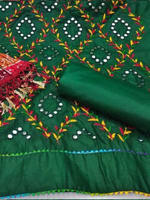 embroidered cotton unstitched dress material 3