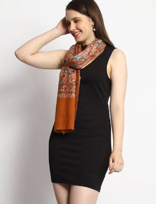 Embroidered wool shawl 3