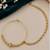 Gold-plated crystal beaded nath     full lct