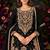 Black Premium Chinon  With Beads Work Salwar Suit Stitched