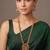 Antique gold plated temple necklace set