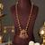Gold plated multicolor temple necklace set