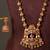 Gold plated multicolor temple necklace set