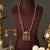 Gold plated green necklace set