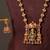 Gold plated green necklace set