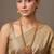 Gold plated ruby red temple necklace set
