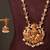 Gold plated ruby red temple necklace set