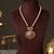 Antique gold plated multicolor temple necklace set