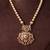Antique gold plated multicolor temple necklace set