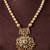 Antique gold plated green temple necklace set