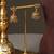 Antique gold plated green temple necklace set