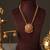 Gold plated temple necklace set