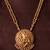 Gold plated temple necklace set