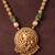 Gold plated green heritage temple necklace set