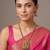 Gold plated temple necklace set