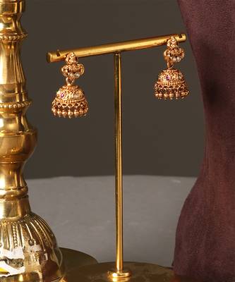 Gold plated temple necklace set 4
