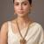Gold plated multicolor temple necklace set