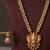 Gold plated multicolor temple necklace set