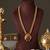 Gold plated green necklace set
