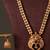 Gold plated green necklace set