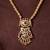 Gold plated multicolor temple haar necklace set