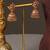 Gold plated ruby red temple haar necklace set
