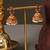 Gold plated green temple haar necklace set