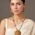 Gold plated temple haar necklace set