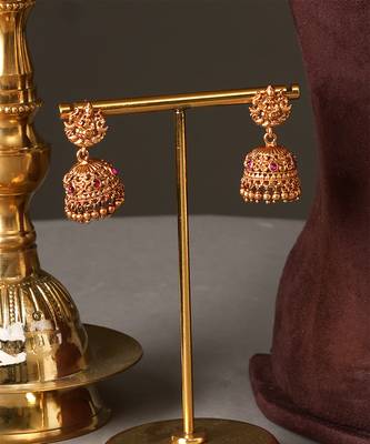 Gold plated garud heritage temple necklace set 4