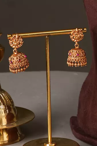 Gold plated garud heritage temple necklace set
