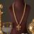 Gold plated multicolor garud temple haar necklace set