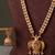 Gold plated multicolor garud temple haar necklace set